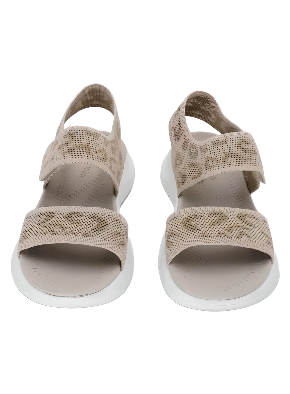 Easy Spirit Docia Double Beige Leopard Gold Strappy Sandals Size 7M - Picture 5 of 6